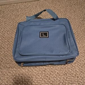 L Brand Blue Cosmetic Organizer